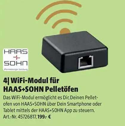 4| WiFi-Modul für HAAS+SOHN Pelletöfen