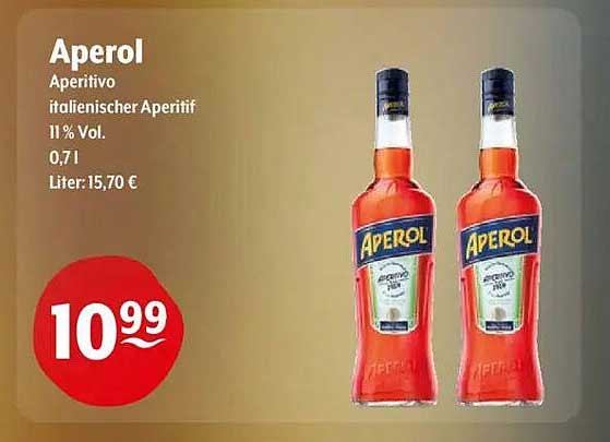 Aperol Aperitivo 0,7 l - Italienischer Aperitif