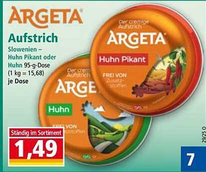 ARGETA Aufstrich Huhn Pikant oder Huhn