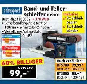 Band- und Tellerschleifer BTS900