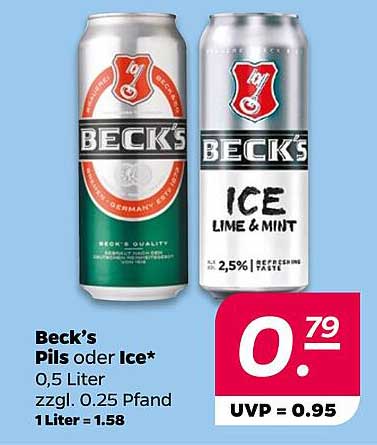 Beck's Pils oder Ice – Erfrischender Genuss in der Dose
