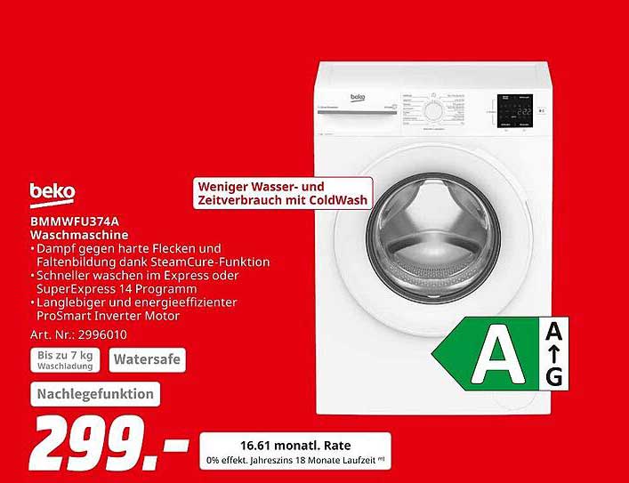 Beko BMMWFU374A Waschmaschine