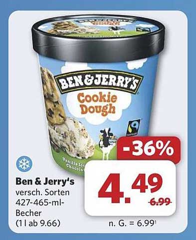Ben & Jerry's Cookie Dough – 427-465 ml Becher