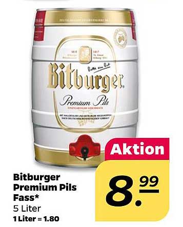 Bitburger Premium Pils Fass 5 Liter