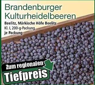Brandenburger Kulturheidelbeeren, 200-g-Packung