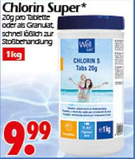 Chlorin Super - 1kg für strahlendes Poolwasser