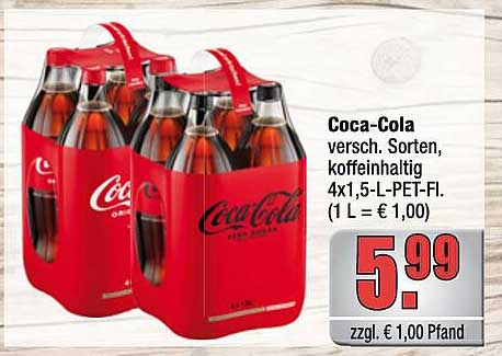 Coca-Cola 4x1,5L PET - Erfrischung pur