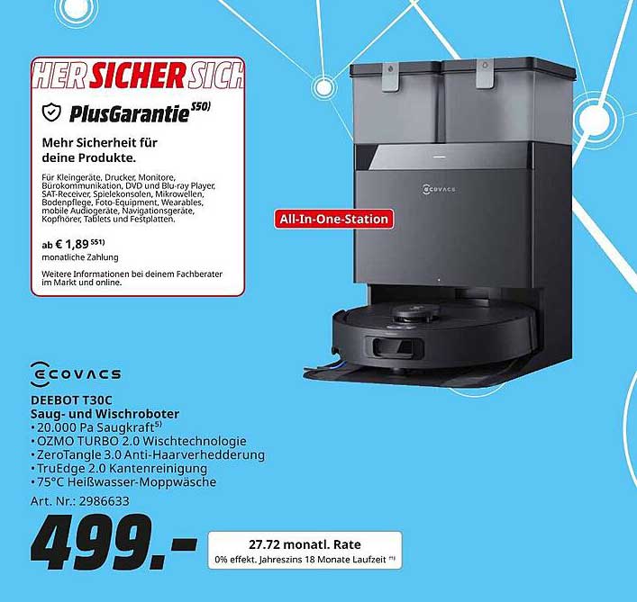 COVACS DEEBOT T30C Saug- und Wischroboter