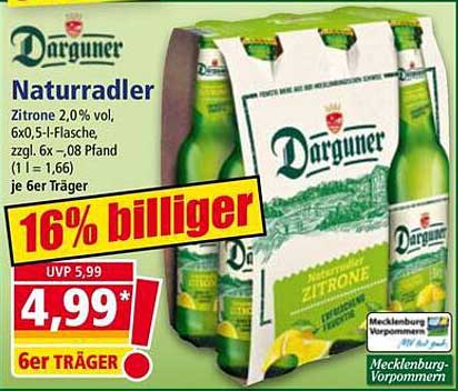 Darguner Naturradler 6er Träger – Erfrischung pur!