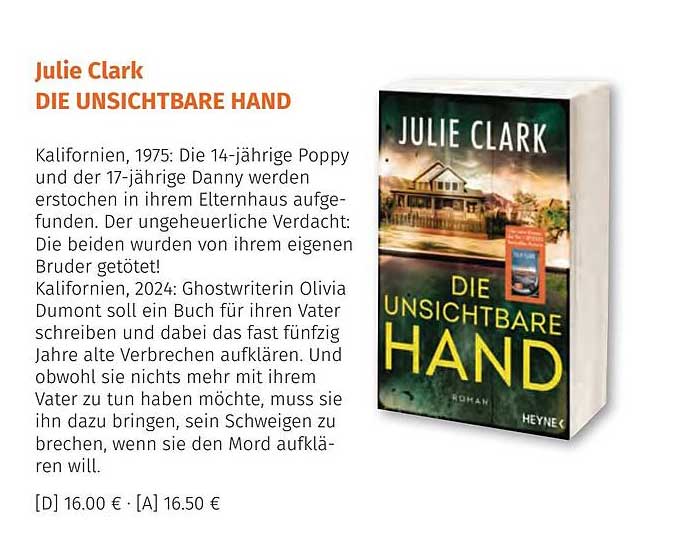 DIE UNSICHTBARE HAND von Julie Clark