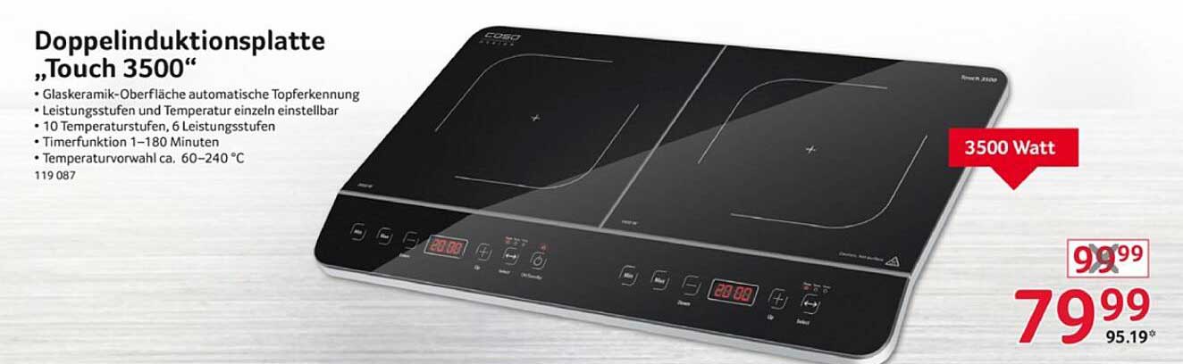 Doppelin induktionsplatte „Touch 3500“