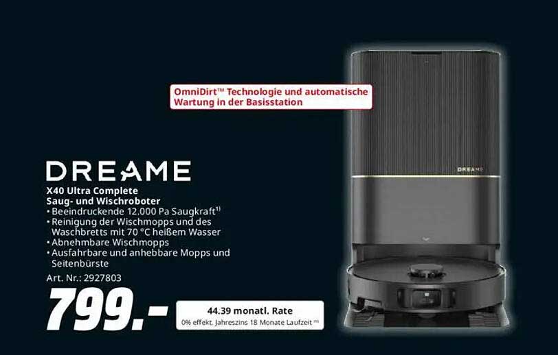DREAME X40 Ultra Complete Saug- und Wischroboter
