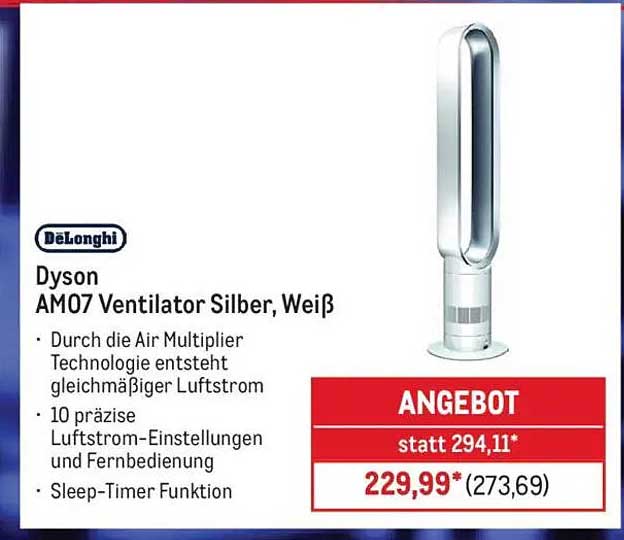 Dyson AM07 Ventilator Silber, Weiß