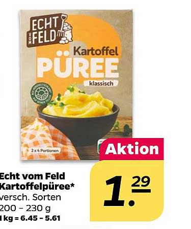 Echt vom Feld Kartoffelpüreé klassisch 200 - 230 g