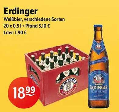 Erdinger Weißbier 20 x 0,5 l