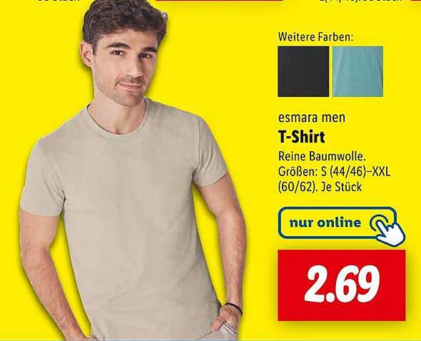 esamara men T-Shirt - Reine Baumwolle
