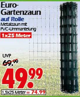 Euro-Gartenzaun auf Rolle