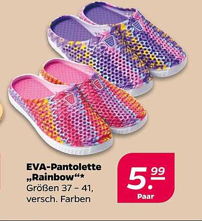 EVA-Pantolette „Rainbow“ – Bequemer Sommerbegleiter