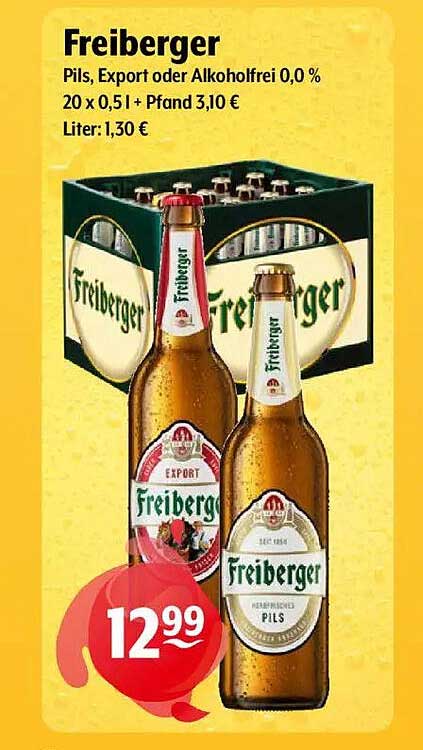 Freiburger Pils, Export oder Alkoholfrei 0,0 % – 20 x 0,51 l