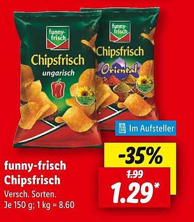 funny-frisch Chipsfrisch 150 g (ungarisch und orientalisch)