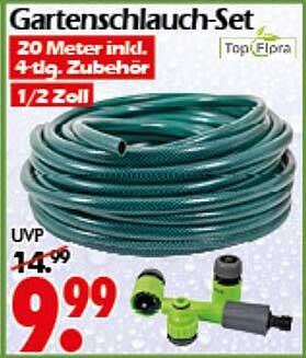 Gartenschlauch-Set 20 Meter inkl. 4-tlg. Zubehör
