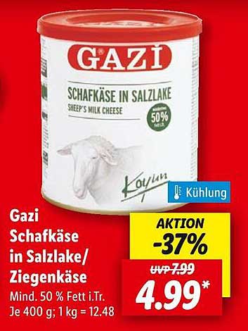 Gazi Schafkäse in Salzlake/Ziegenkäse