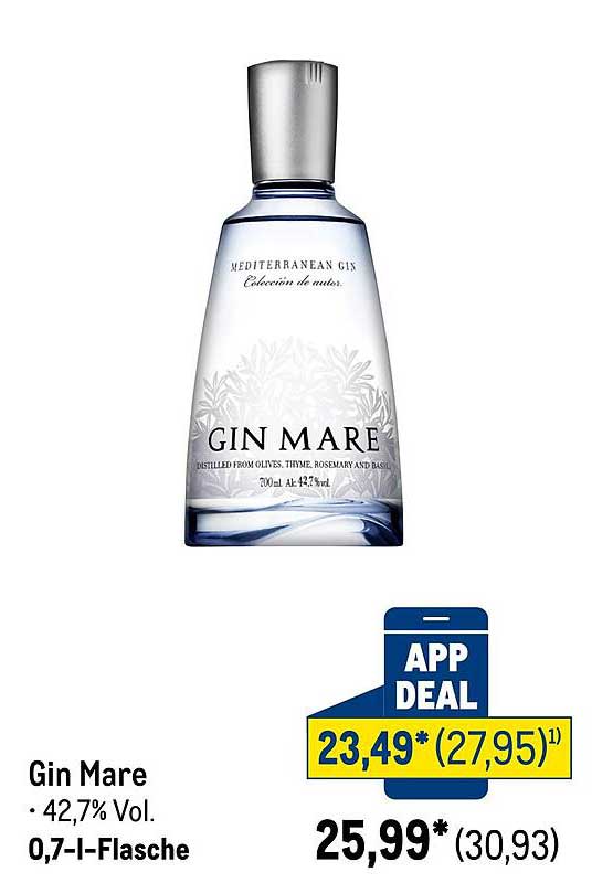 Gin Mare - Mediterraner Gin 0,7 l