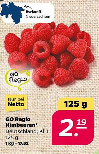GO Regio Himbeeren* 125 g