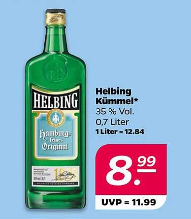 Helbing Kümmel 0,7 Liter - Hochwertiger Genuss aus Hamburg