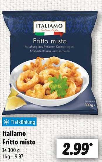 Italiamo Fritto misto – Tiefgekühlte Meeresfrüchte-Mischung