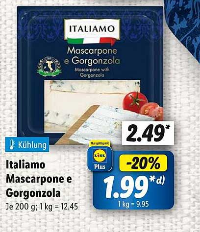 ITALIAMO Mascarpone e Gorgonzola 200 g