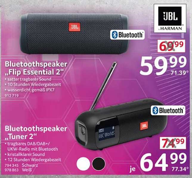 JBL Bluetoothspeaker "Flip Essential 2" und "Tuner 2"