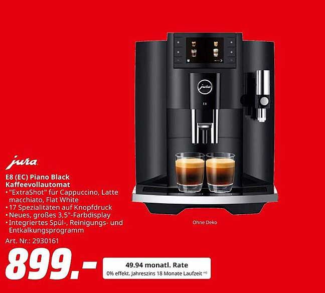 Jura E8 (EC) Piano Black Kaffeevollautomat