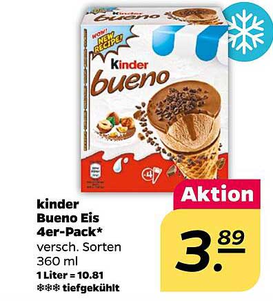 kinder Bueno Eis 4er-Pack