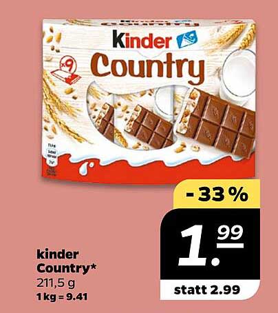 Kinder Country – Schokolade für jeden Anlass