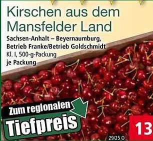 Kirschen aus dem Mansfelder Land - 500-g-Packung