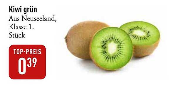 Kiwi grün aus Neuseeland, Klasse 1, Stück