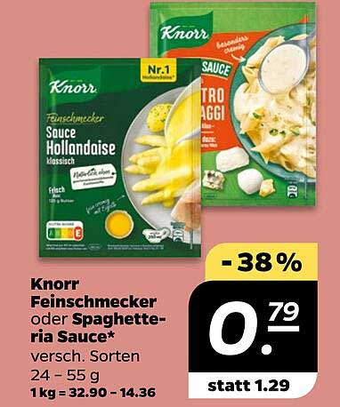 Knorr Feinschmecker oder Spaghettia Sauce – verschiedene Sorten