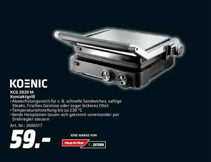 KOENIC KCG 2020 M Kontaktgrill