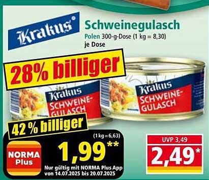 Krakus Schweinegulasch 300-g-Dose