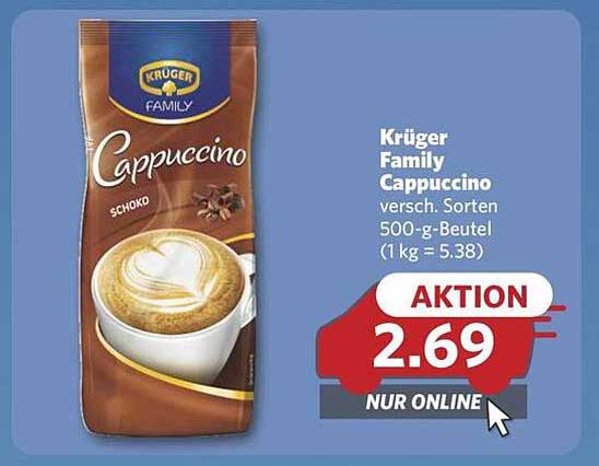 Krüger Family Cappuccino versch. Sorten 500-g-Beutel