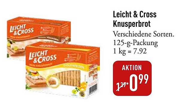 Leicht & Cross Knusperbrot - Verschiedene Sorten