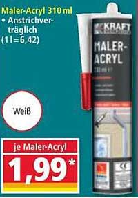 Maler-Acryl 310 ml - Anstrichverträglich