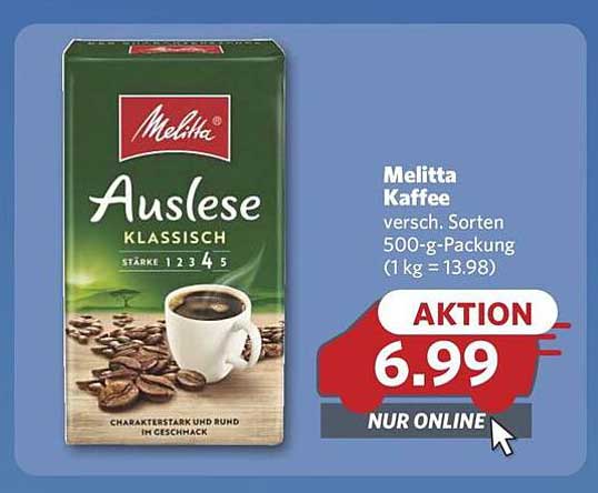 Melitta Auslese Kaffee 500-g-Packung