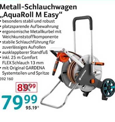 Metall-Schlauchwagen „AquaRoll M Easy“