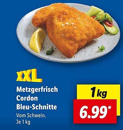 Metzgerfrisch Cordon Bleu-Schnitte XXL 1 kg