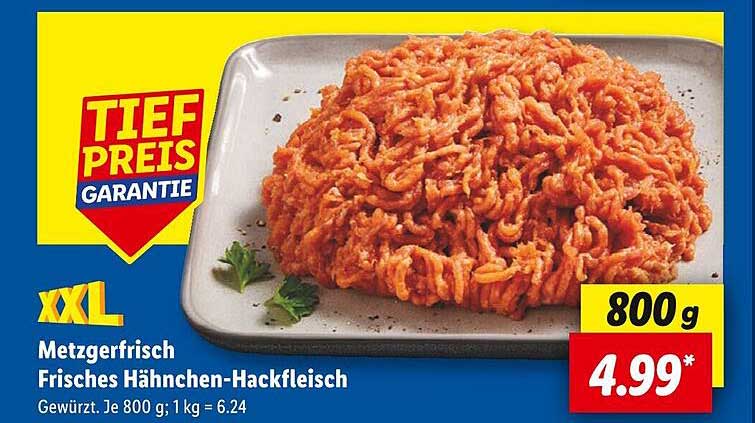 Metzgerfrisch Frisches Hähnchen-Hackfleisch 800 g