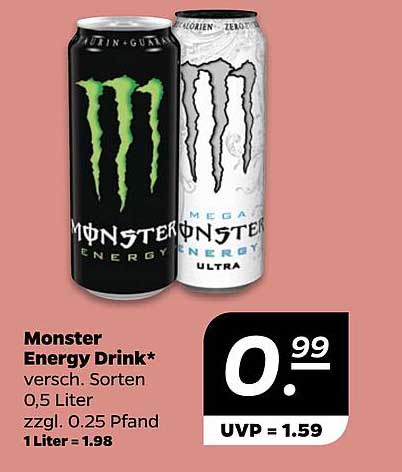 Monster Energy Drink 0,5 Liter – Verschiedene Sorten