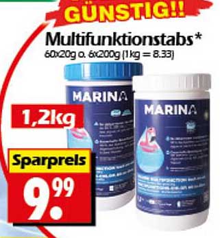 Multifunktionstonstabs MARINA - 1,2 kg