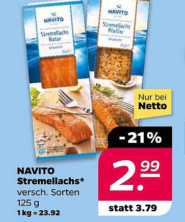 NAVITO Stremellachs - verschiedene Sorten 125 g